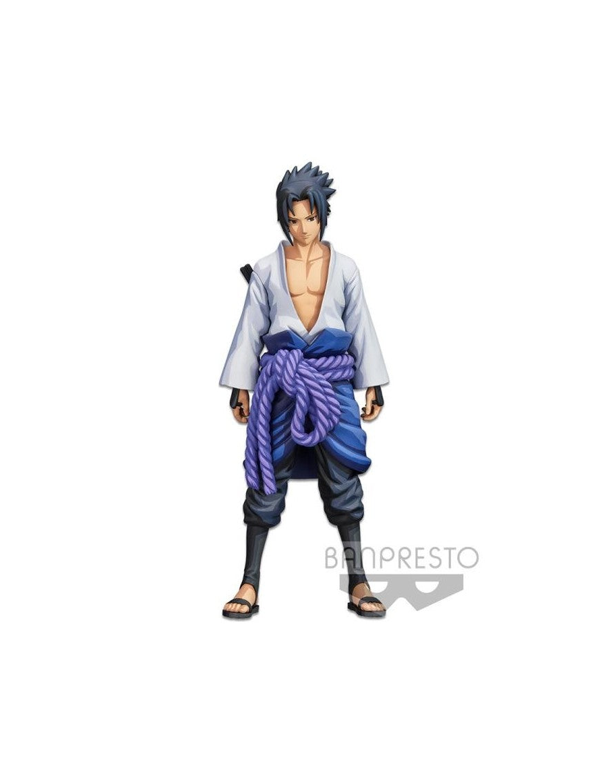 BANPRESTO SASUKE UCHIHA NARUTO SHIPPUDEN GRANDISTA SHINOBI RELATIONS MANGA DIMENSIONS STATUA 27 CM