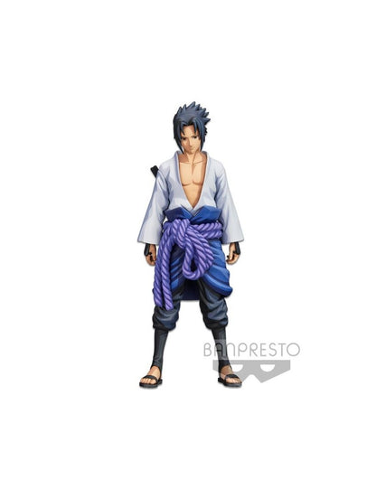 BANPRESTO SASUKE UCHIHA NARUTO SHIPPUDEN GRANDISTA SHINOBI RELATIONS MANGA DIMENSIONS STATUA 27 CM