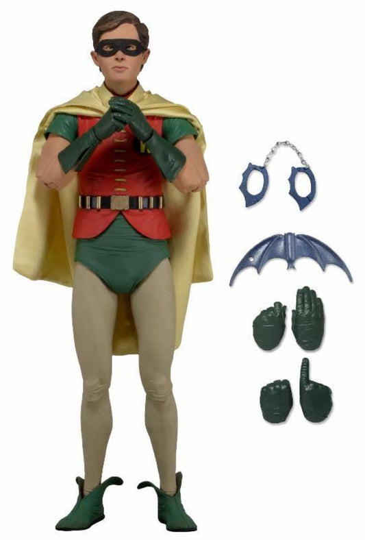 Batman 1966 Action Figura 1/4 Robin (Burt Ward) 43 Cm Neca Scatola Rovinata