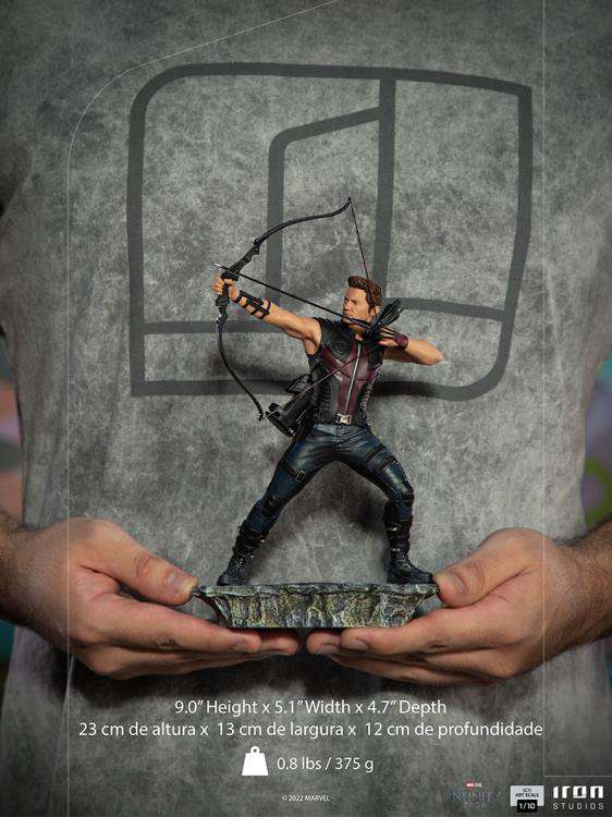 IRON STUDIOS INFINITY SAGA HAWKEYE NY BATTLE 1/10 STATUA 23 cm
