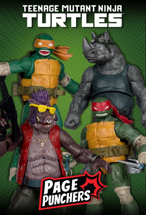 TMNT 5INCH FIGURE W/ COMIC WAVE 2 SET (6