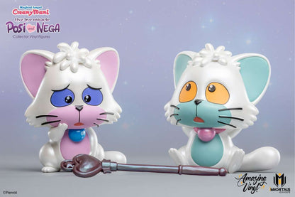 IMMORTALS COLLECTIBLES MAGICAL ANGEL CREAMY MAMI POSI NEGA BYE BYE MIRACLE VINYL PEARL EXCLUSIVE S STATUA 13 cm EXCLUSIVE