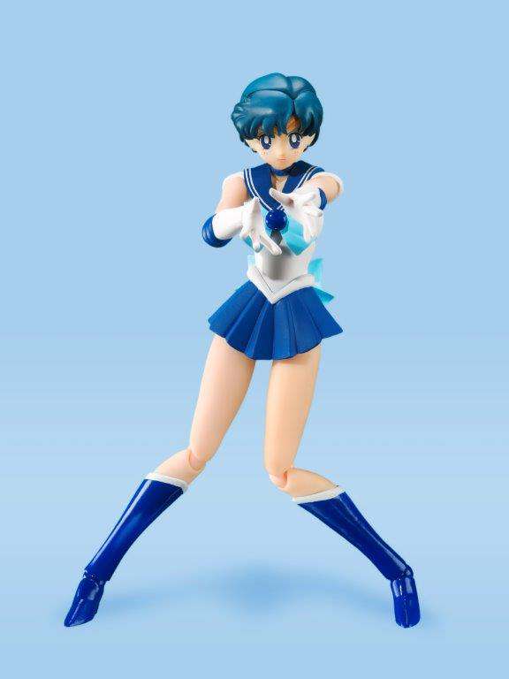BANDAI SAILOR MERCURY SAILOR MOON S.H. FIGUARTS ANIMATION COLOR EDITION ACTION FIGURE 14 CM