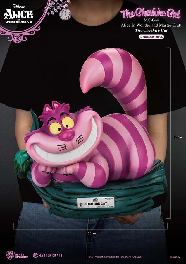 BEAST KINGDOM ALICE WONDERLAND CHESHIRE CAT MC ST STATUA 34 cm