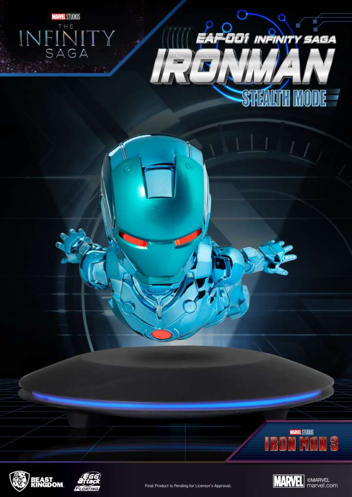 MARVEL MINI UOVA ATTACK FIGURES THE INFINITY SAGA IRONMAN STEALTH MODE 16 CM BEAST KINGDOM TOYS