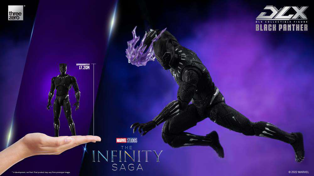 THREEA TOYS/THREEZERO INFINITY SAGA BLACK PANTHER DLX AF ACTION FIGURE 17 cm