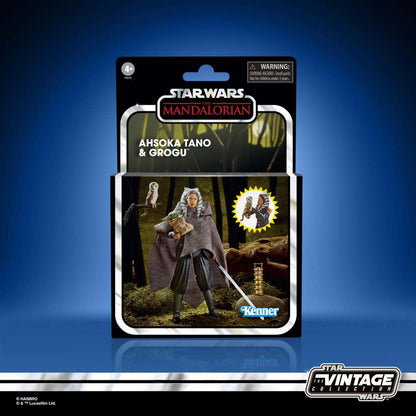 STAR WARS: THE MANDALORIAN VINTAGE COLLECTION ACTION FIGURA 2022 AHSOKA TANO & GROGU 10 CM HASBRO