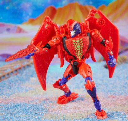 TRANSFORMERS GENERATIONS LEGACY BUZZWORTHY BUMBLEBEE DELUXE CLASS ACTION FIGURA 2022 EVIL PREDACON TERRORSAUR 14 CM HASBRO