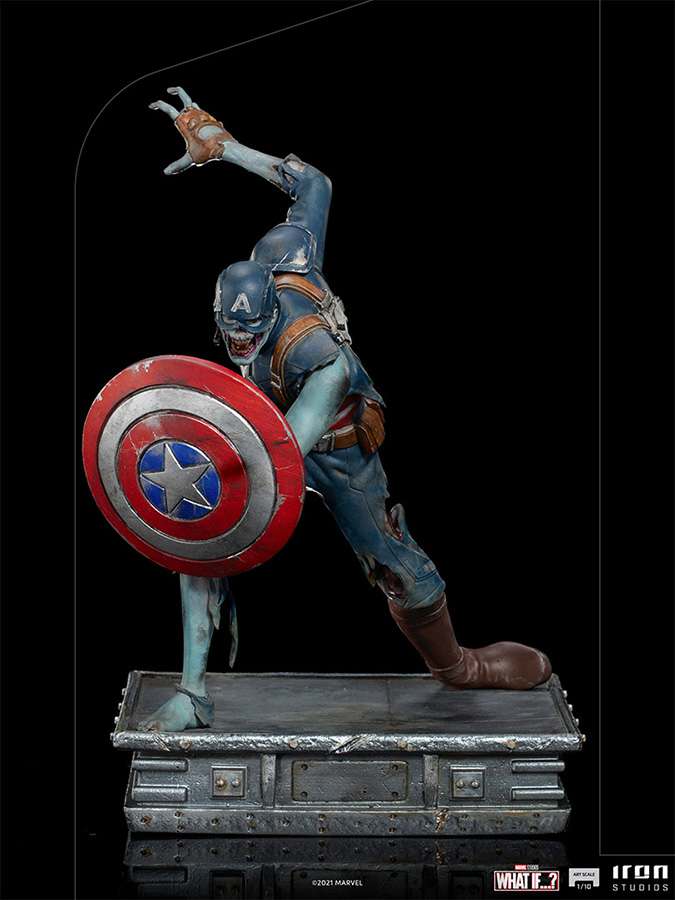 WHAT IF ZOMBIE CAPT AMERICA 1/10 ART ST