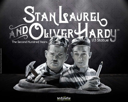 STAN LAUREL & OLIVER HARDY 1/3 STATUA STATUA INFINITE STATUE