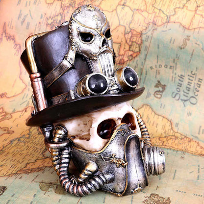 STEAMPUNK BREATHE VENETIAN MASK SKULL