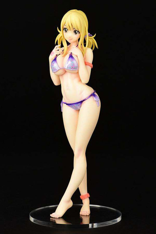 FAIRY TAIL PVC STATUA 1/6 LUCY HEARTFILIA SWIMSUIT PURE IN HEART TWIN TAIL VER. 27 CM ORCA TOYS
