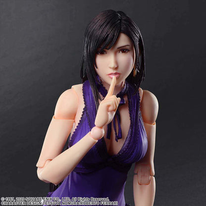 SQUARE ENIX FF VII REMAKE TIFA DRESS PLAY ARTS KAI ACTION FIGURE 25 cm