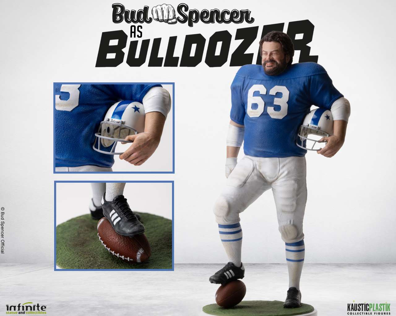 BUD SPENCER AS BULLDOZER RESIN STATUE