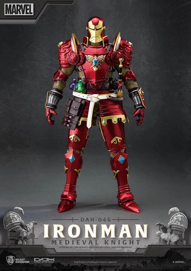 BEAST KINGDOM MEDIEVAL KNIGHT IRON MAN DAH ACTION FIGURE 20 cm