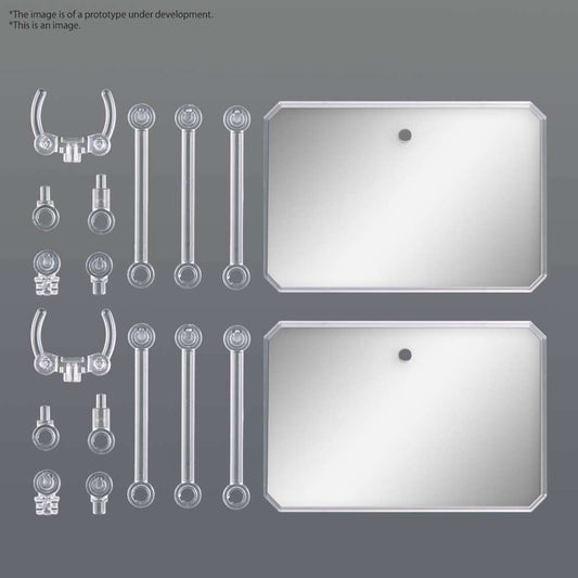 ACTION BASE 6 CLEAR MIRROR STICKERS SET