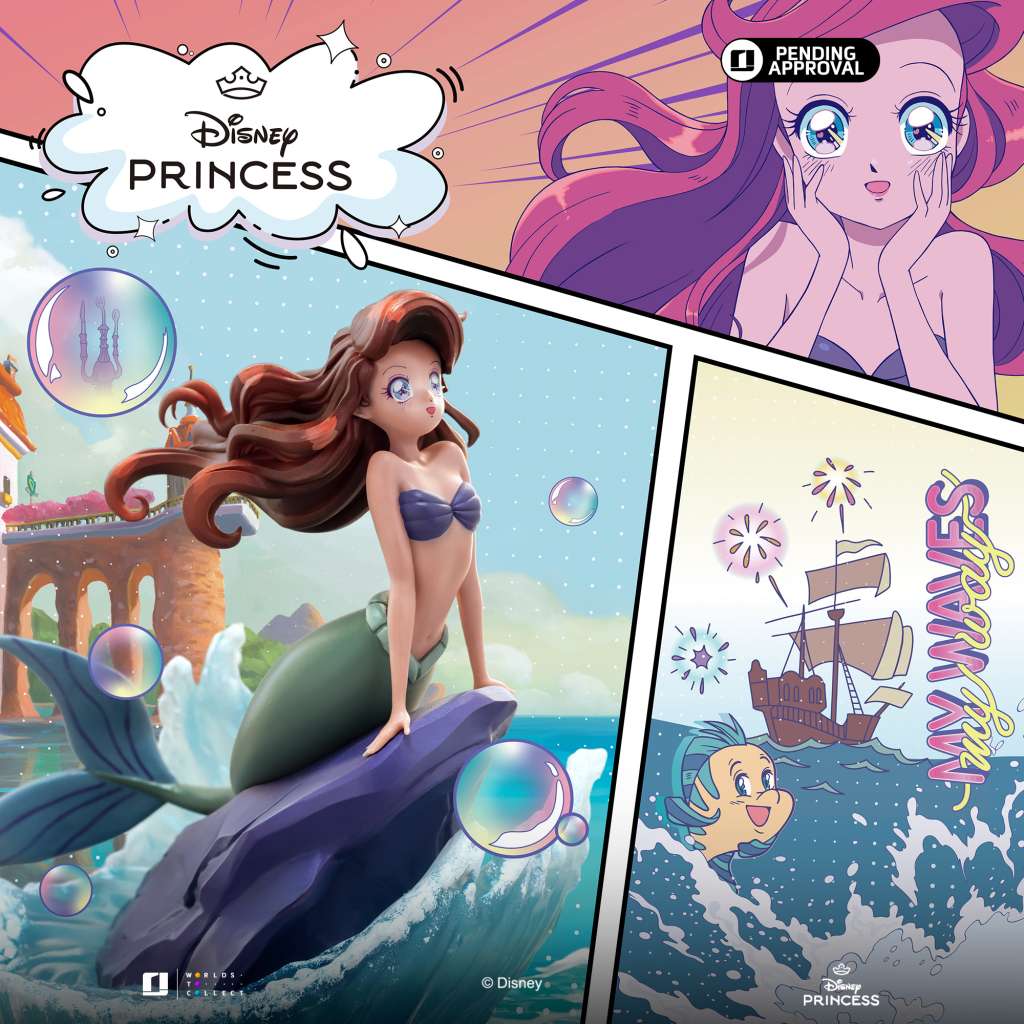 DISNEY'S ANIME PRINCESS ARIEL PVC ST