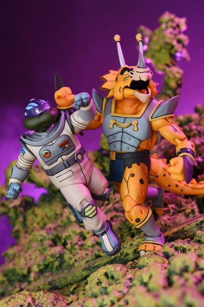 TMNT CARTOON SPACE ADV & SAMURAI 2PCK ACTION FIGURE