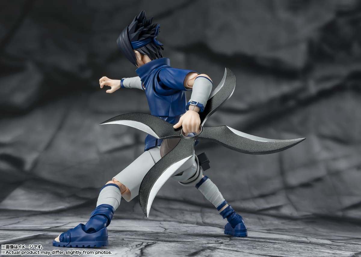 NARUTO S.H. FIGUARTS FIGURA SASUKE NINJA PRODIGIO DEL CLAN UCHIHA 13 CM BANDAI
