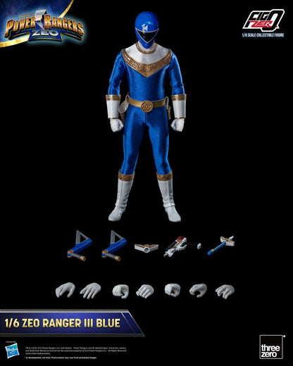 THREEA TOYS/THREEZERO POWER RANGERS ZEO RANGER III BLUE 1/6 ACTION FIGURE 30 cm