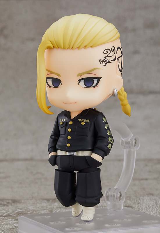 TOKYO REVENGERS NENDOROID ACTION FIGURA DRAKEN (KEN RYUGUJI) 10 CM ORANGE ROUGE