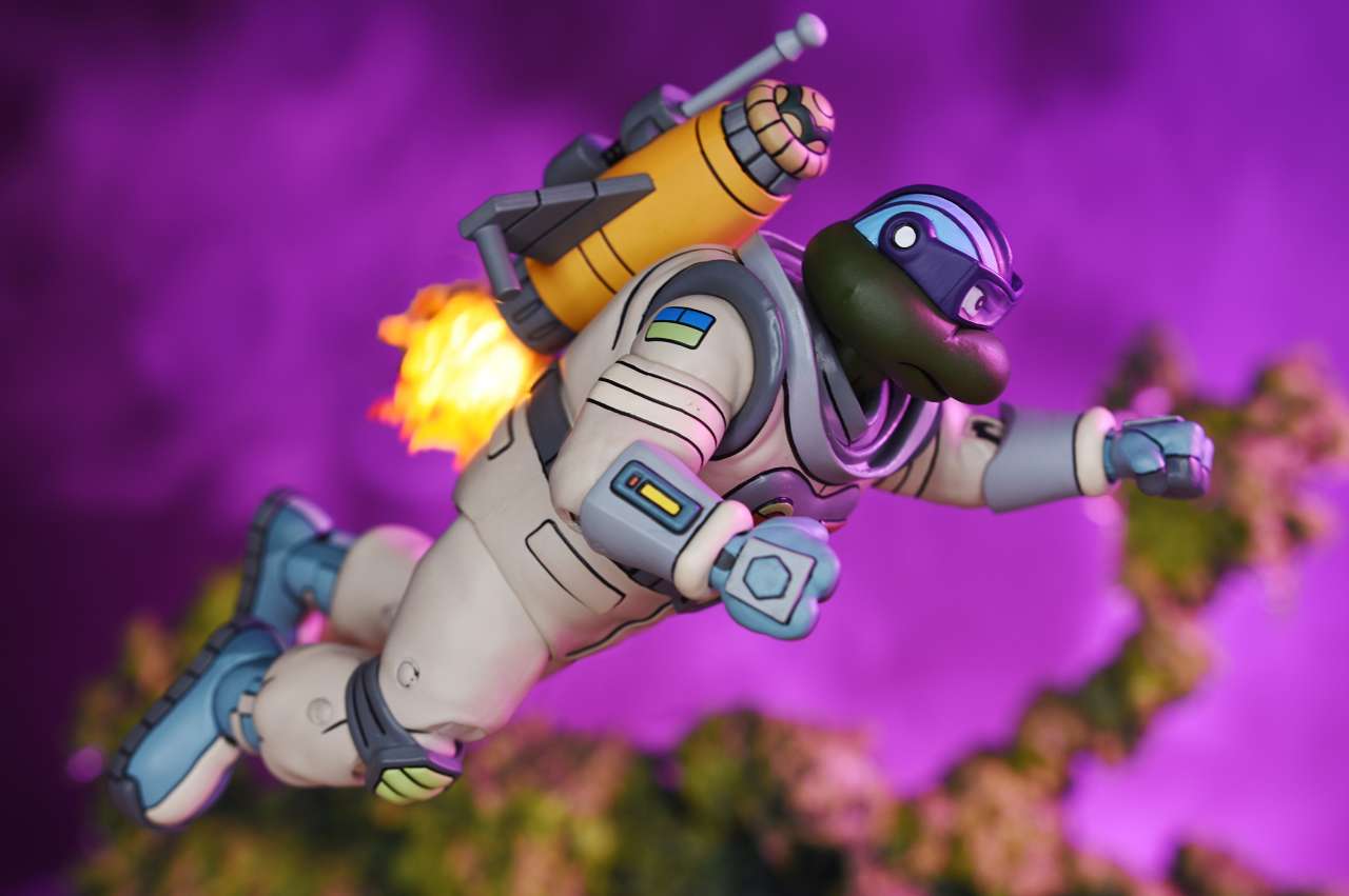 TMNT CARTOON SPACE ADV & SAMURAI 2PCK ACTION FIGURE