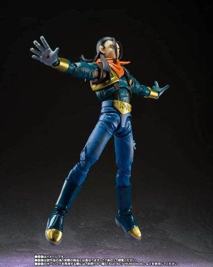BANDAI SUPER ANDROID 17 DRAGON BALL GT S.H. FIGUARTS ACTION FIGURE 15.5 CM