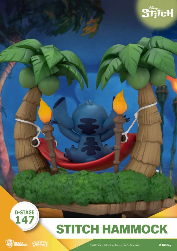 BEAST KINGDOM D-STAGE STITCH HAMMOCK FIGURA 13.6 cm