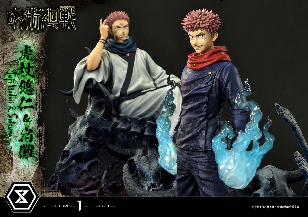 PRIME 1 YUJI & SUKUNA - JUJUTSU KAISEN E SET STATUA 38 cm