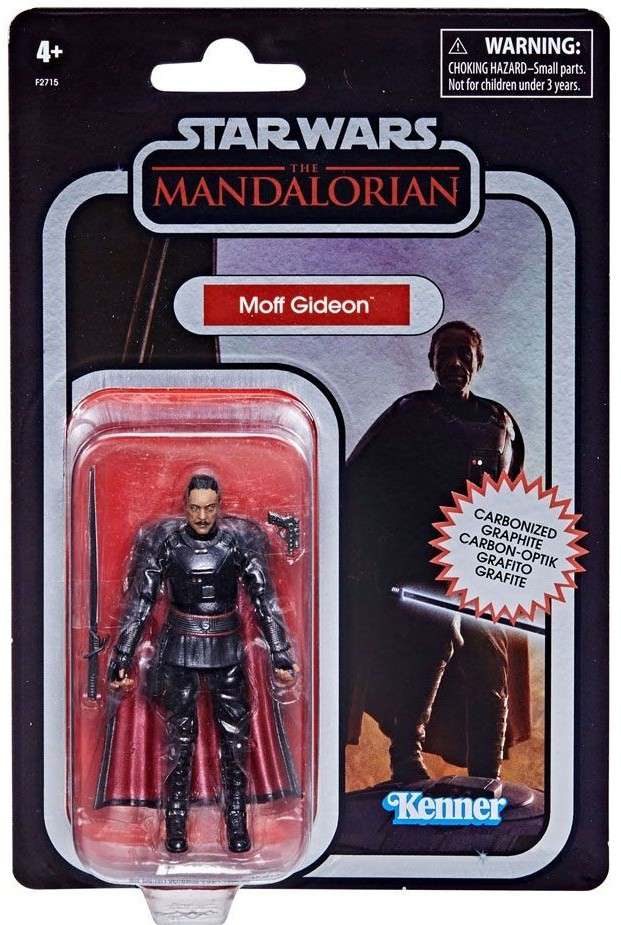 STAR WARS THE MANDALORIAN VINTAGE COLLECTION CARBONIZED ACTION FIGURA 2021 MOFF GIDEON 10 CM HASBRO