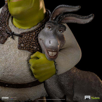 IRON STUDIOS SHREK + DONKEY 1/10 STATUA 26 cm
