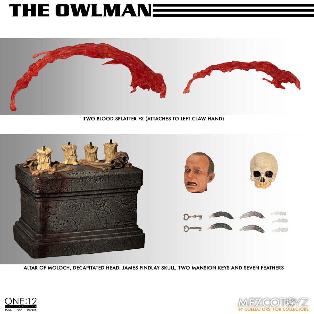 MEZCO TOYS ONE12 COLLECTIVE OWLMAN AF ACTION FIGURE 17 cm