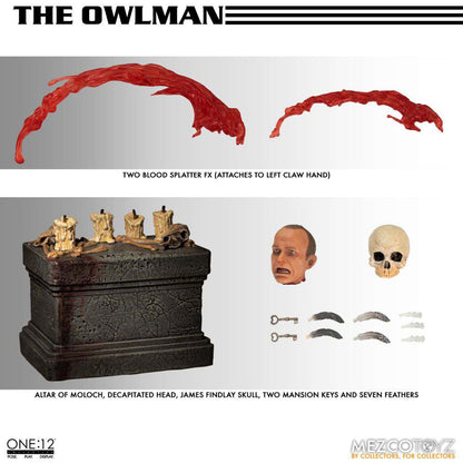 MEZCO TOYS ONE12 COLLECTIVE OWLMAN AF ACTION FIGURE 17 cm