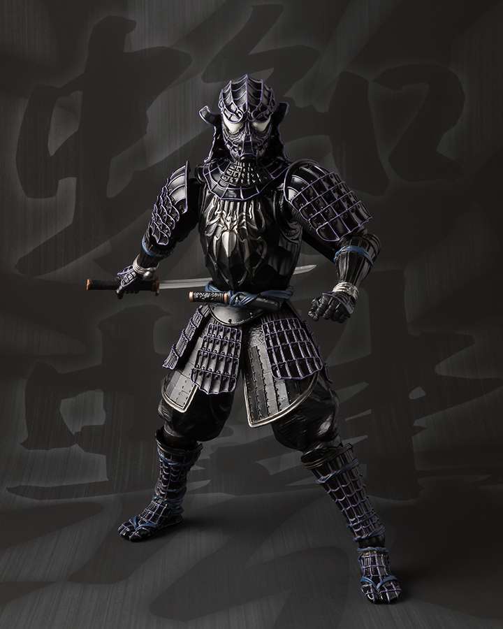 BANDAI SAMURAI BLACK SPIDER-MAN AF ACTION FIGURE 17 cm