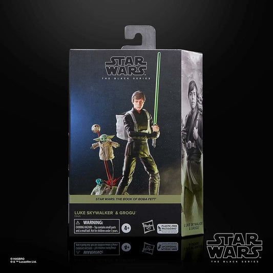 STAR WARS: THE BOOK OF BOBA FETT BLACK SERIES ACTION FIGURA 2-PACK LUKE SKYWALKER & GROGU 15 CM HASBRO
