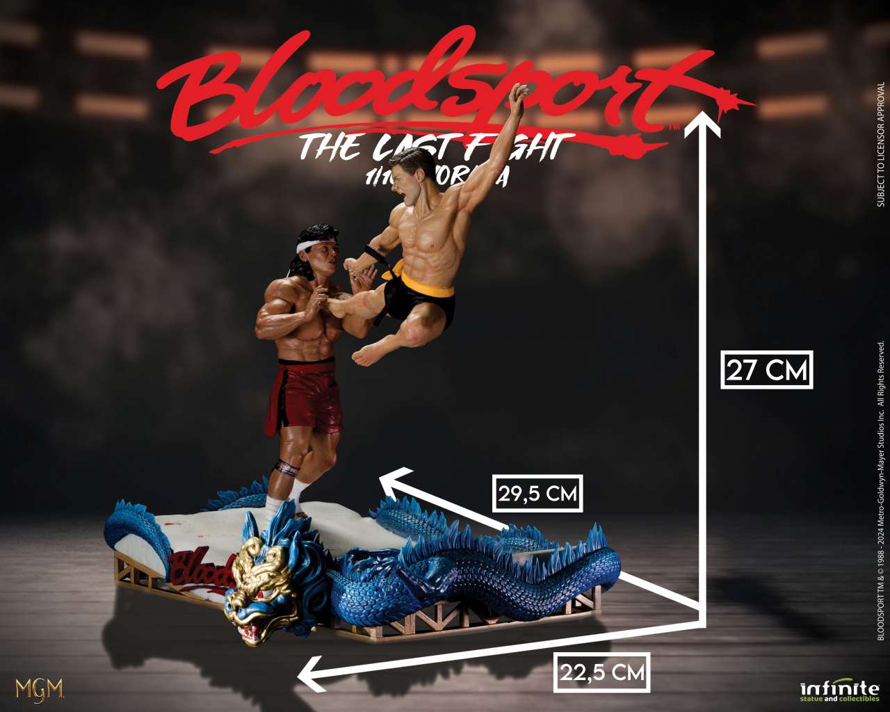 BLOODSPORT LAST FIGHT STATUA DIORAMA RESINA 1/10 ED LIMITATA INFINITE STATUE