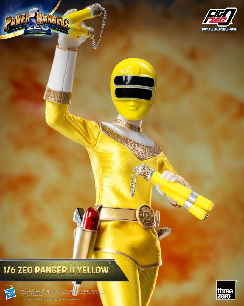 POWER RANGERS ZEO FIGZERO ACTION FIGURA 1/6 RANGER II YELLOW 30 CM THREEZERO