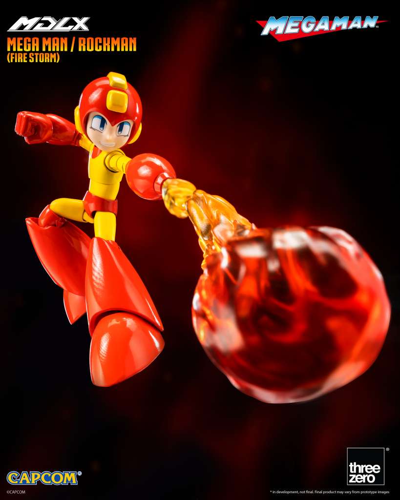 THREEA TOYS/THREEZERO MEGA MAN FIRE STORM MDLX AF ACTION FIGURE 10 cm