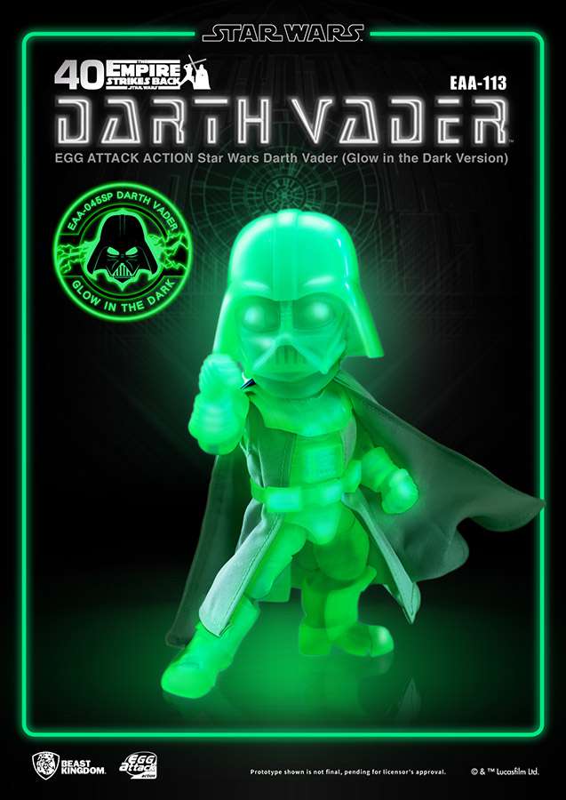 STAR WARS UOVA AA DARTH VADER GLOW I/T DARK VER ACTION FIGURA BEAST KINGDOM