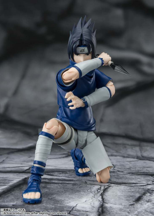 NARUTO S.H. FIGUARTS FIGURA SASUKE NINJA PRODIGIO DEL CLAN UCHIHA 13 CM BANDAI