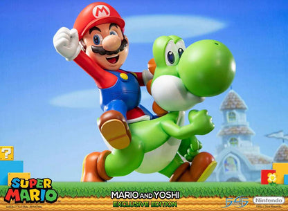 SUPERMARIO MARIO & YOSHI  EXCL ED STATUE
