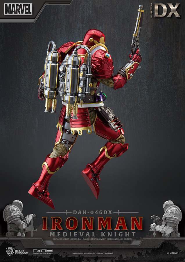 BEAST KINGDOM MEDIEVAL KNIGHT IRON MAN DLX DAH ACTION FIGURE 20 cm