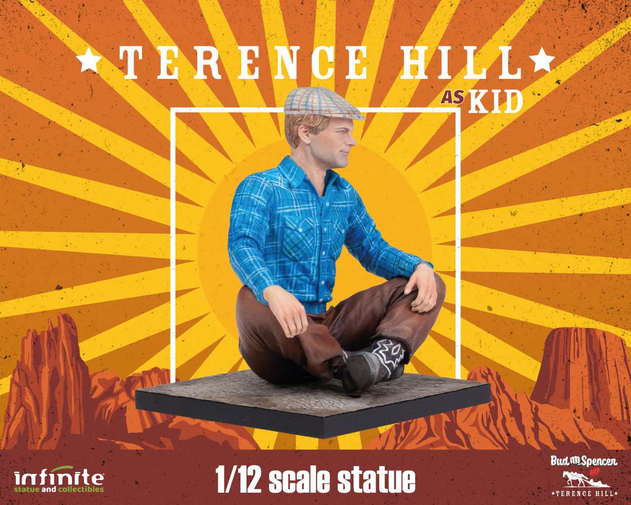 INFINITE STATUE TERENCE HILL AS KID 1/12 STATUA 8h x 7 x 6.5 cm