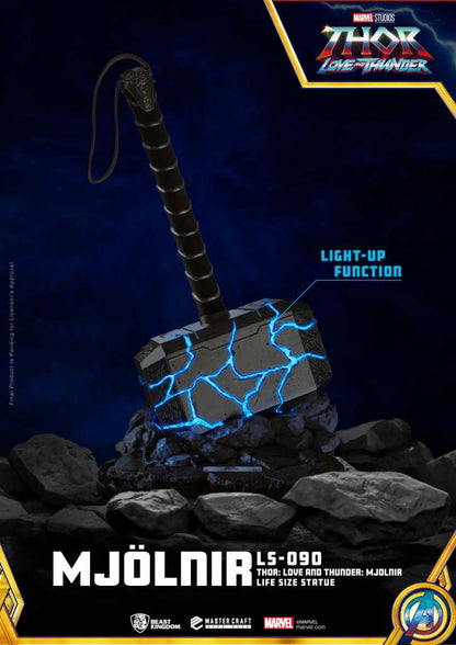 BEAST KINGDOM THOR LOVE'N'THUNDER MJOLNIR 1/1 REPLICA 53 cm