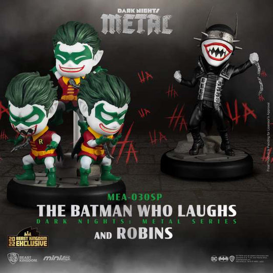 DC COMICS MINI UOVA ATTACK FIGURA 2-PACK DARK NIGHTS: METAL THE BATMAN WHO LAUGHS & ROBIN MINIONS 8 CM BEAST KINGDOM TOYS