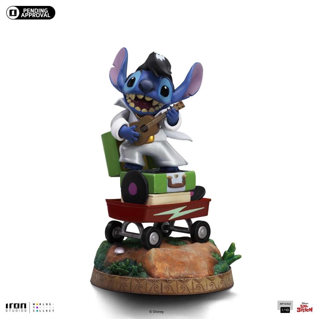 IRON STUDIOS STITCH KING ROCK 1/10 STATUA 17 cm