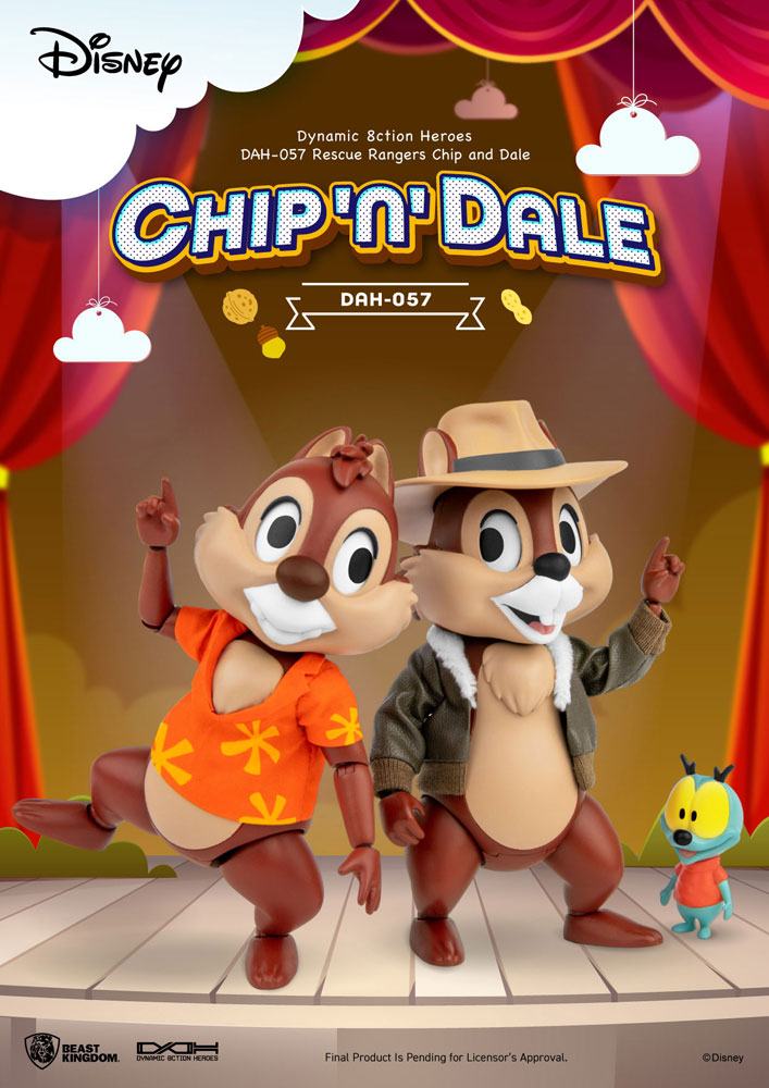 Chip 'n Dale: Rescue Rangers Dynamic 8ction Heroes Action Figures 1/9 Chip & Dale 10 Cm Beast Kingdom Toys