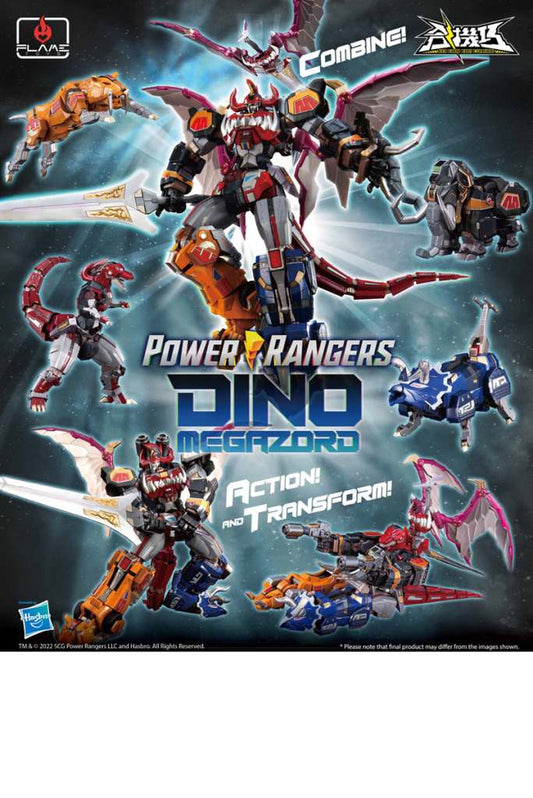 FLAMETOYS POWER RANGERS GO KARA KURI DINO MEGAZORD ACTION FIGURE 24 cm