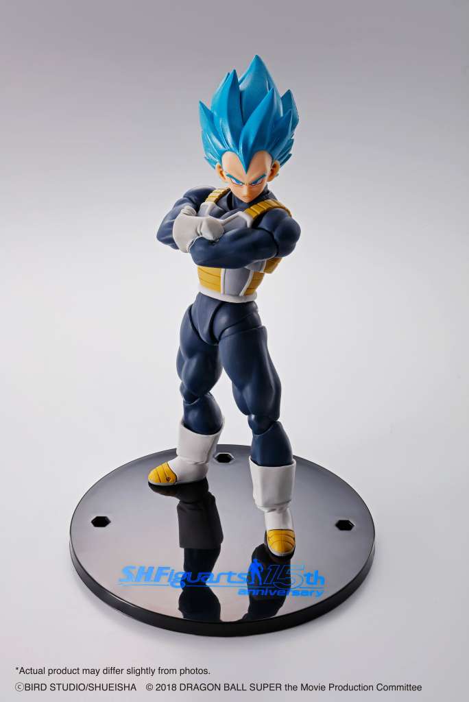 Dragon Ball Super S.h. Figuarts Vegeta Super Saiyan Blu (15° Anniversary) 14 Cm