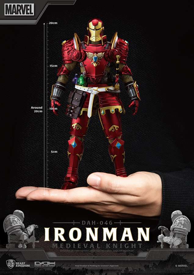 BEAST KINGDOM MEDIEVAL KNIGHT IRON MAN DAH ACTION FIGURE 20 cm